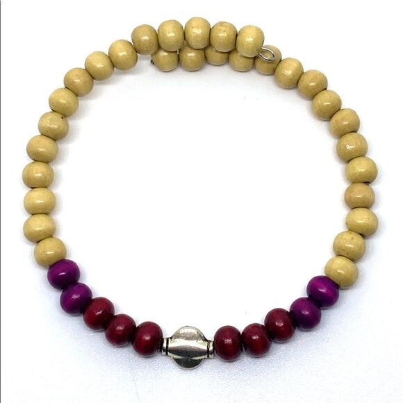 Sustainable Wood and Silver Symmetry Bracelet - Picture 7 of 8